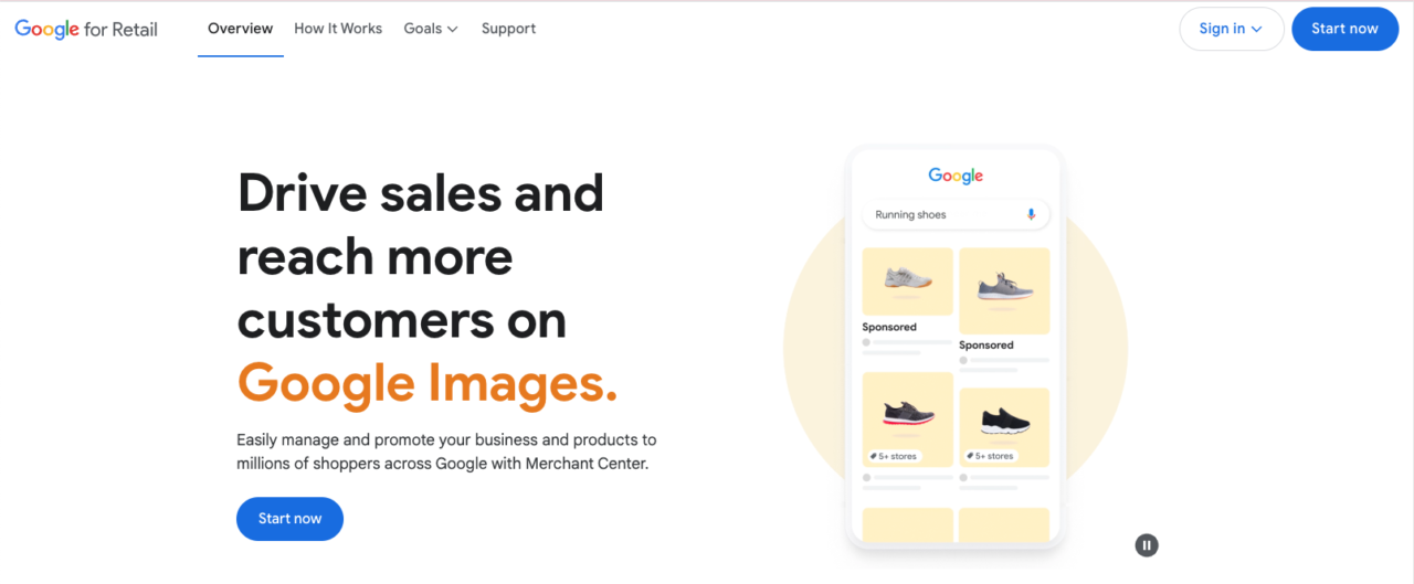 Google Merchant Center Homepage